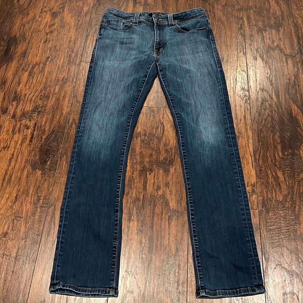 Fidelity Men's Denim Jeans M9427 Jimmy Straight Leg 31 blue wash  EUC